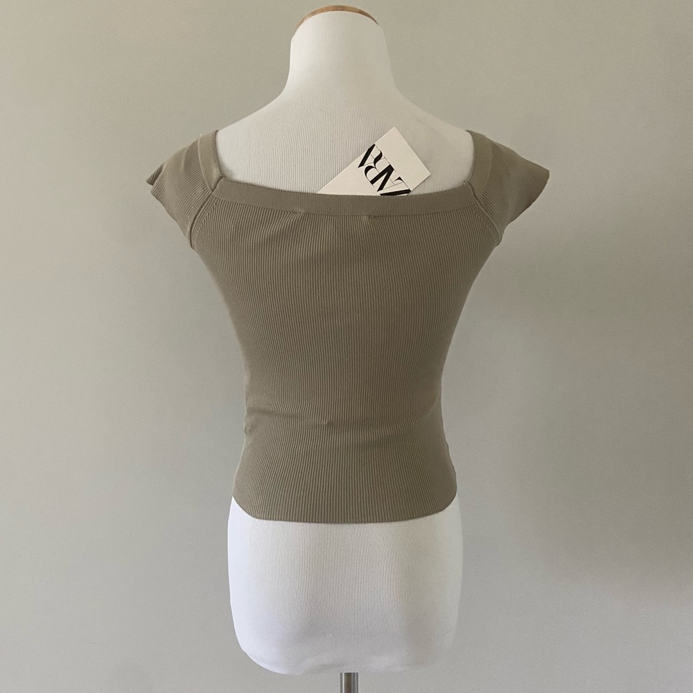 Zara Ribbed Top - Picture 3 of 7